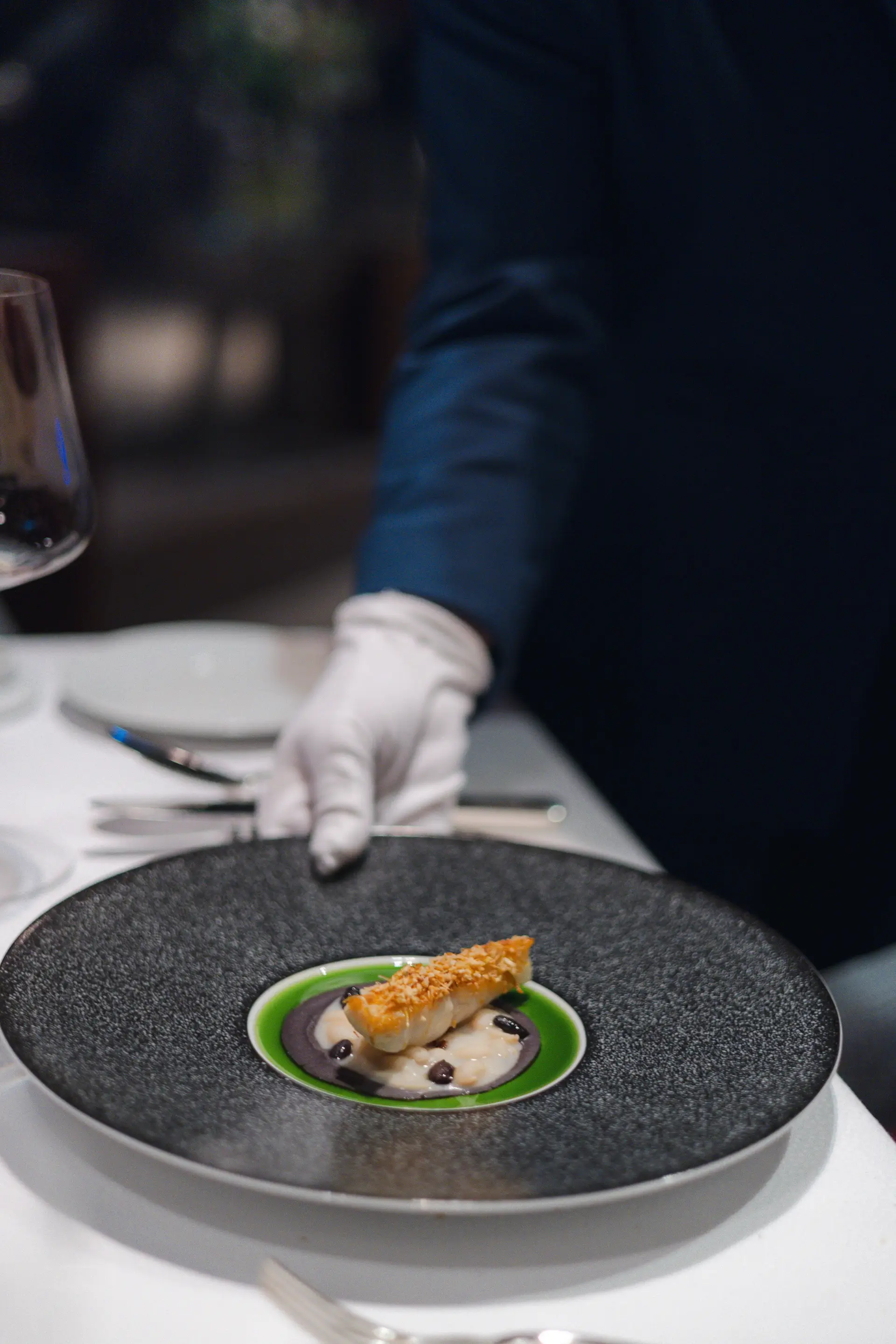Gourmet Gericht Präsentation