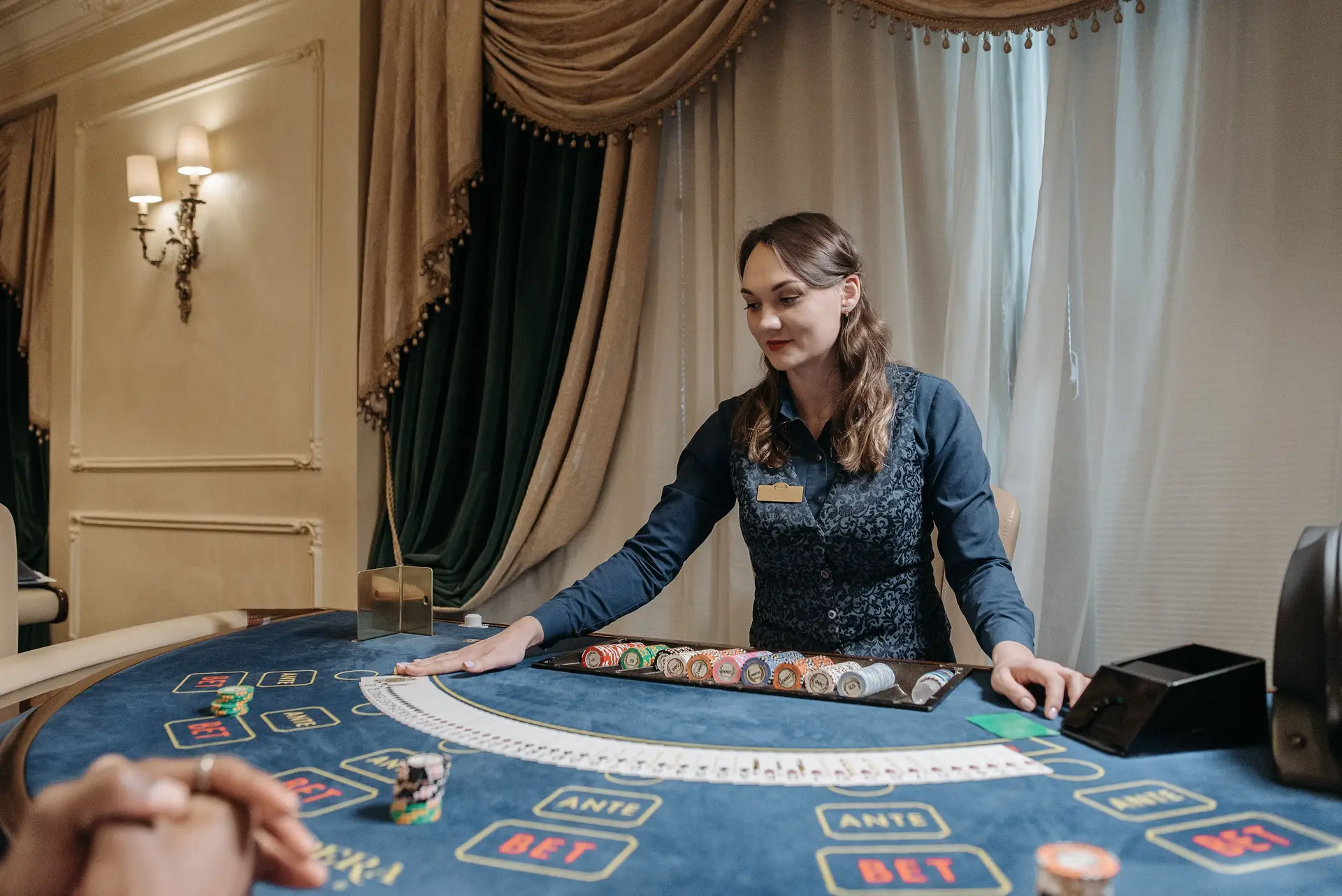 Detail eines Spieltisches